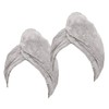 Allure 2 Pack Hair Towel Wrap 100% Cotton - Soft,