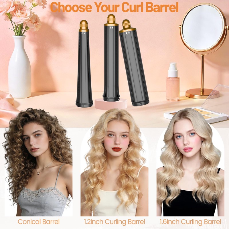 ZEPHBLOW 30mm/1.2 Inch Curling Barrel for Dyson Airwrap, Long Hair