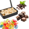 Rectangular Tin Box Metal Tins with Lids, Black Small Metal