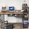 SHW 46-Inch Home Office Mission Computer Desk with Side Shelf