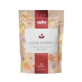 Glow Eterno Colágeno Marino y Bovino Hidrolizado  Biotina  Ácido Hialurónico  Vitamina E, Cabello Y Uñas Fuertes Sabor Frutos Rojos Laboratorios Whl  