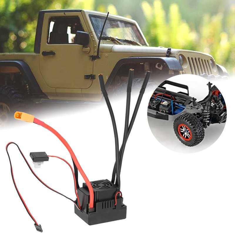 80A Waterproof Brushless ESC Electric Speed Controller Accessory for 1/8