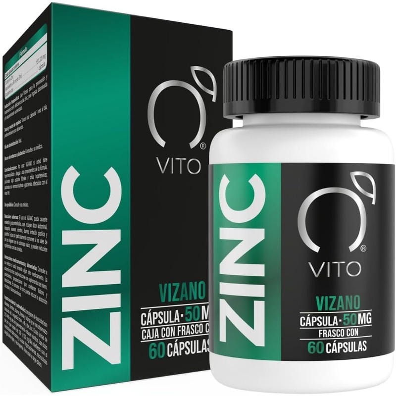 VITO - Zinc 50 mg Alta Concentración - 60 Cápsulas