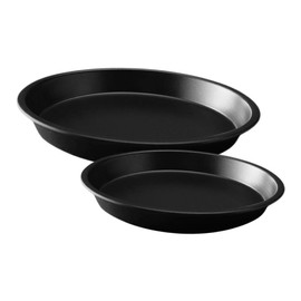 COLLBATH Sturdy Carbon Steel Pie Dish Round Metal Pie Pan Non-Stick Oven Tray for Multifunctional Kitchen