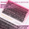XIUSUZAKI DIY Lash Extension Individual Lash Clusters Extensions 280Pcs for