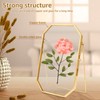 2 Pcs Glass Pressed Flower Frame Elegant Floating Picture Frame