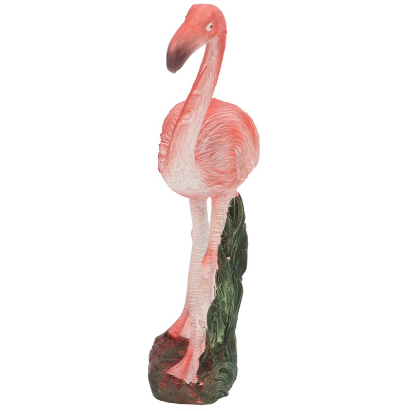 Flamingo Statue Resin Materials Vivid Real Pink Flamingo Ornament for
