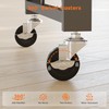 5-Tier Foldable Metal Storage Shelf with Wheels, 750 lb Capacity
