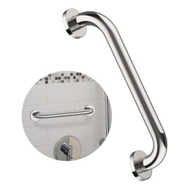 12 Inch Stainless Steel Shower Grab Bar,ZUEXT Oil Rubbed Black Shower Handle,Bathroom Balance Bar,Safety Hand Rail Support Bar for Handicap Elderly Injury,Senior Assist Bar,Wall Concealed Mount Handle