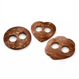 Mienloco Set of 3 sarong buckle sarong clasps made of coconut to tie sarong