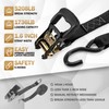 IAZZCO Heavy Duty Ratchet Straps with Hook - 1.6 Inch