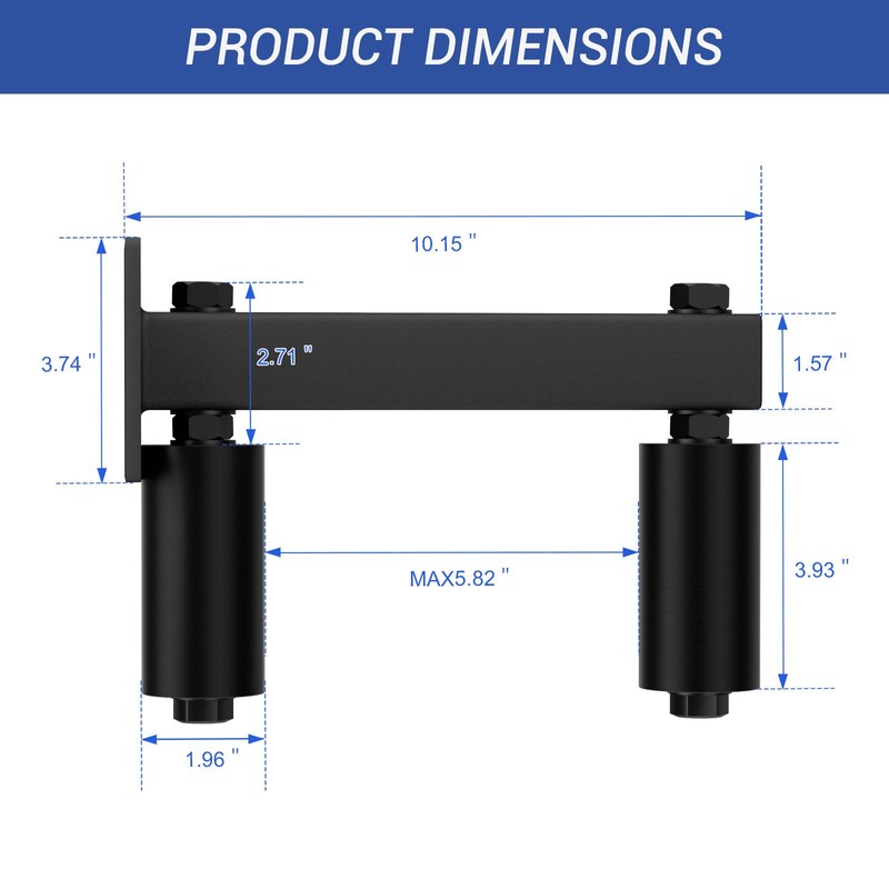 TOIMIOTOIM Adjustable Slide Gate Guide Roller,Heavy Duty 4" Thickening Sliding
