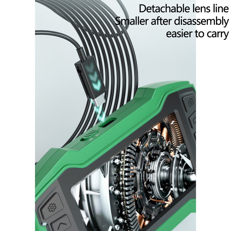 Dual Lens Endoscope Industrial 1080P HD 4.5in IPS Screen Borescope