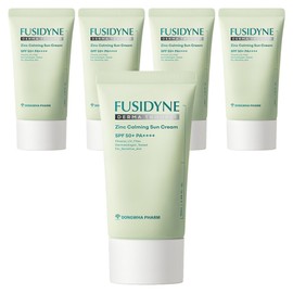Fushidine Derma Trouble Zinc Calming Sun Cream SPF50+ PA++++, 50ml, 5 pcs / 후시다인 더마 트러블 징크 카밍 선크림 SPF50+ PA++++, 50ml, 5개