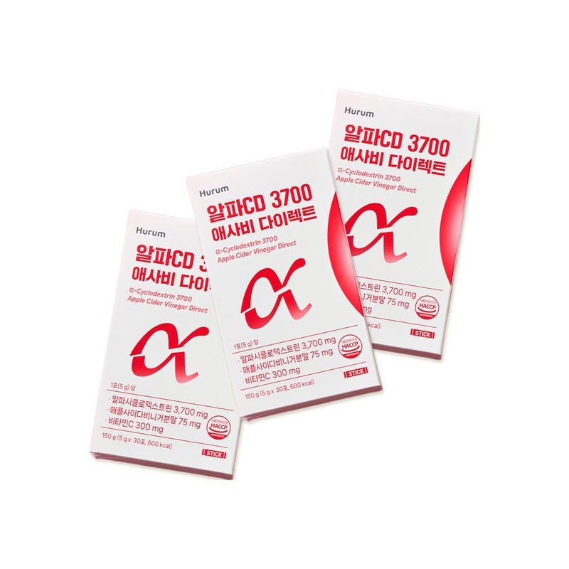 Hurum Alpha-Cyclodextrin Lemon Vitamin C 90 Sticks / 휴럼 알파시클로덱스트린