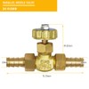 3/8" Brass Needle Valve Propane Butane Gas Adjuster Barb 1Mpa