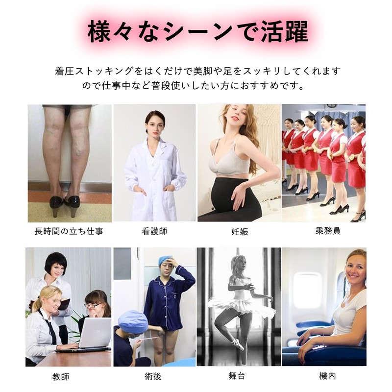 MACITEET Compression Socks, Stockings, Above Knee, 2025 Legs Creation, 23-31