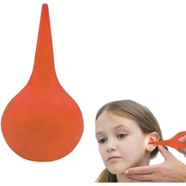 Rubber Suction Ear Syringe Bulb Hand Squeeze Bulb Syringe Ear Washing Ear Syringe Rubber Earwax Remover Cleaning Ball Vacuum Ear Wax Removal Ear Washing Squeeze Bulb Cleaning Ball Ear and Nose Care