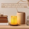 Retisee Extra Large Flameless Candles LED Battery Operated Real Wax