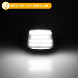 R&F Auto LED Cab Lights 5Pcs Smoked Cab Roof Marker Lights Compatible with F150 F250 F350 (1984-1996) /F'ord F-Series Super Duty (1988-1997) Pickup Trucks Roof Running Lamps