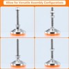 TERMATH Heavy Duty 3000 lb Capacity Stainless Steel Adjustable Leveling