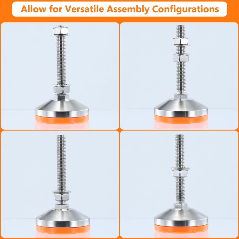 TERMATH Heavy Duty 3000 lb Capacity Stainless Steel Adjustable Leveling