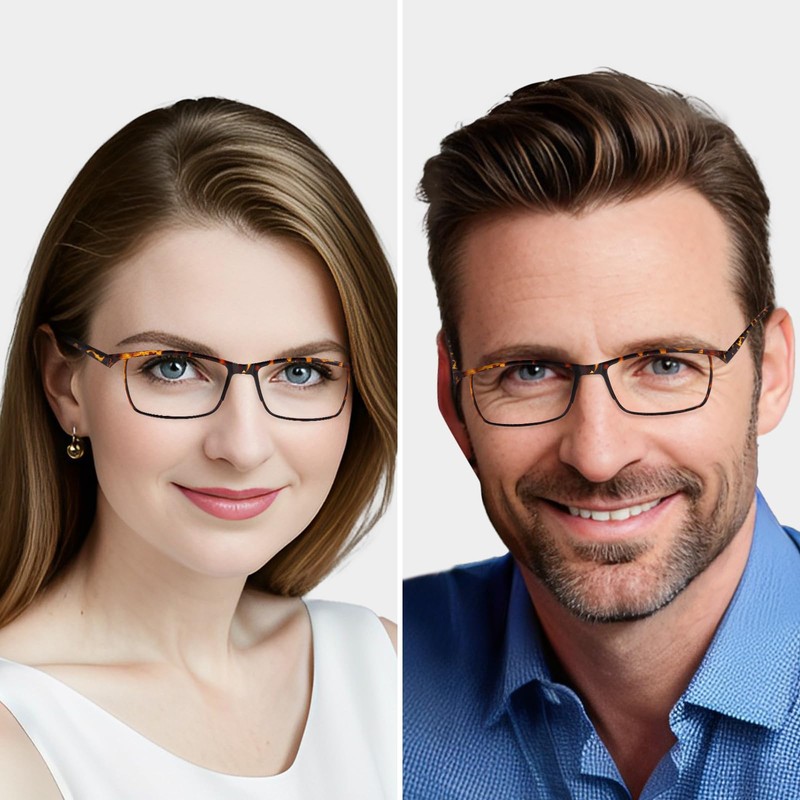 TERAISE 4 Pcs Anti-blue Light Computer Reading Glasses with Spring