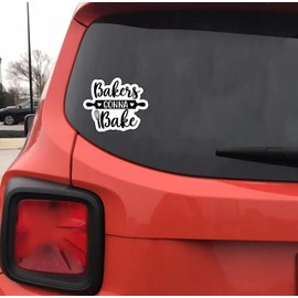 Bakers Gonna Bake 6-Inch Vinyl Decal Sticker for Laptops, Water Bottles, Cars, Notebooks, and More – Durable, Waterproof, Weather-Resistant, Easy to Apply, and Long-Lasting