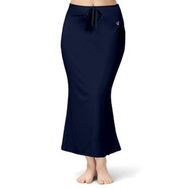 TRENDMALLS Spandex Saree Shapewear Petticoat for Women, Cotton Blended, Skirts for Women, Shape wear Dress Navy Blue