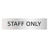 STAFF ONLY Staff Only Sign Plate (with double-sided tape and