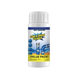 Jaysuing Household Kitchen Bathroom Sink Drain Cleaner Strong Deodorizing Cleaning Agent for Drain Pipe Blockage Powder PatternSize: 100g