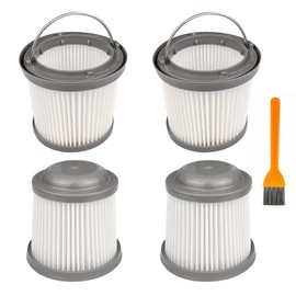 4 Pack PVF110 Replacement Filter for Black and Decker Handheld Pivot Vacuum BDH2000PL BDH2020FLFH PHV1410 PHV1810 PHV1210 BDH2020FL, Washable Hand Vac Filters