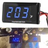 Motorcycle Digital Thermometer, DC 12V Ultra Thin Water Temperature Meter