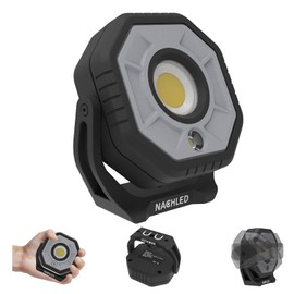 LED Work Light，1600lm Pocket Mechanic Light，Type-C Rechargeable 5200mAh, 360° Rotating Magnetic Stand, IP65,for Car Repair, DIY & Maintenance