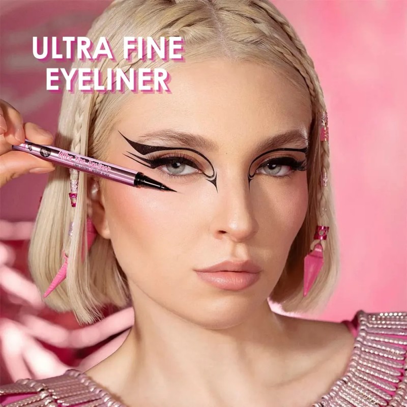 Ultra Fine Eyeliner Delineador Ojos Larga Duración Pink Up