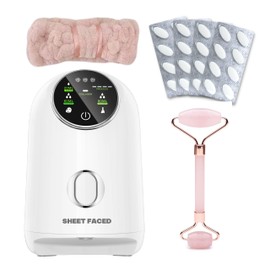 Sheet Faced Face Mask Maker Machine with 32 Collagen Pills. Our DIY Face Mask Machine Makes Beauty Face Masks and Fruit Masks With Your Own Liquid Ingredients Such as Serums, Lotions, Juice etc.