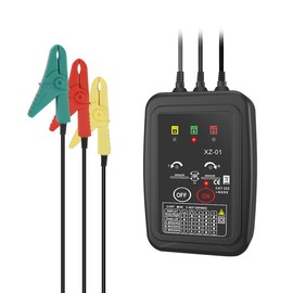 Medidor de rotación de fase sin contacto, medidor de rotación de 3 fases, CA 70 ~ 600 V, probador de rotación de secuencia de fase de alta magnética, medidor de rotación de motor de inducción automático, medidor de fase de apagado automático con LED, cab