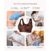 FeelinGirl Front Closure Post Surgery Compression Bra with Adjustable Straps