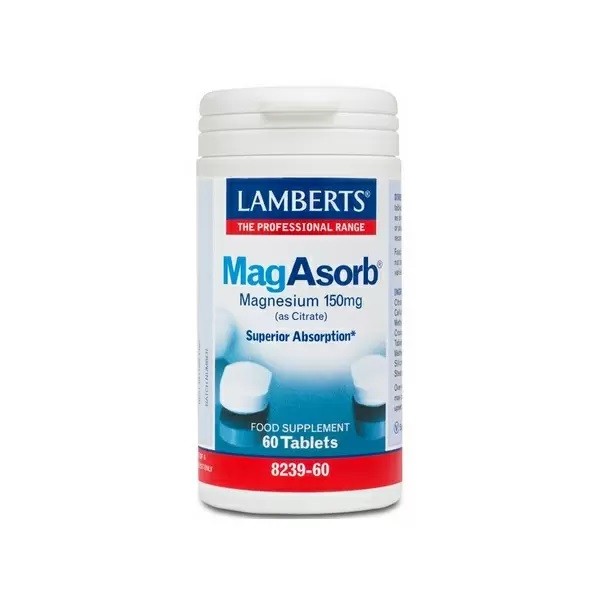 Lamberts MagAsorb (Magnesium 150mg) 60tabs