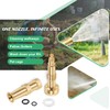 Brass Adjustable Spray Nozzle with Powerful Water Stream for Garden