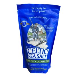 Celtic Sea Salt Molido Fino Mezcla Mineral Vital 454g