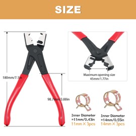 zDwfDc Hose Clamp Pliers Clic and Clic-R Hose Clamp Plier CV Sheath Pliers Maintenance Tools for Automobile Clamp Pliers DD014