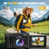 4K Digital Camera for Photography, UHD Autofocus 48MP 180° Flip