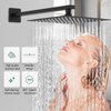 SunCleanse Shower System Rainfall Shower Faucets Set Matte Black, 10