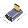 Poyiccot USB-C to Right Adapter, USB C Angle Adapter, 40Gbps