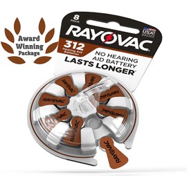 Rayovac Size 312 Hearing Aid Batteries, Hearing Aid Batteries Size 312, 16 Count
