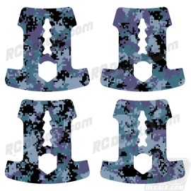 DJI Wrap/Skin For DJI Inspire 1 Battery Wraps 4 Batteries | Digi Camo Blue