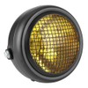 7in 55W Motorcycle Grill Headlight Retro Style Halogen Head Lamp