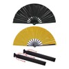 Maitys Large Folding Hand Silk Fans Chinese Handheld Tai Ji