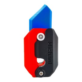 Whattiho 3D Printed Turnip Knife Toy, Customizable Plastic Gravity Knife Toy, Mini Fidget Toys for Adults & Teen (B)